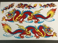 Red Dragon Sticker set of 2