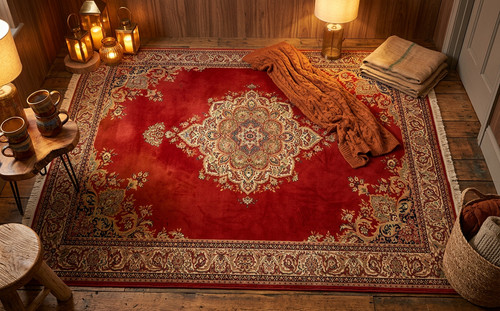 Vintage very large belgium - large, rug