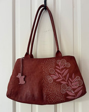 RADLEY  large shoulder Grab Bag - Rust Red / pink In Good Condition