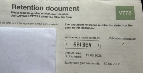 Private plate 591 bev - 591,