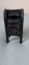 VINTAGE Cast Iron American Mail Box Money Bank