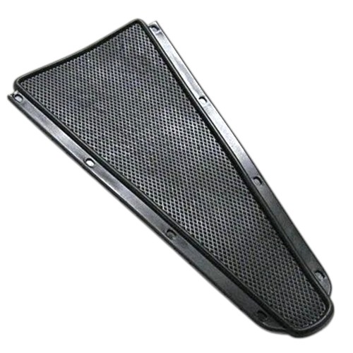 Rubber center floor mat black - rubber,