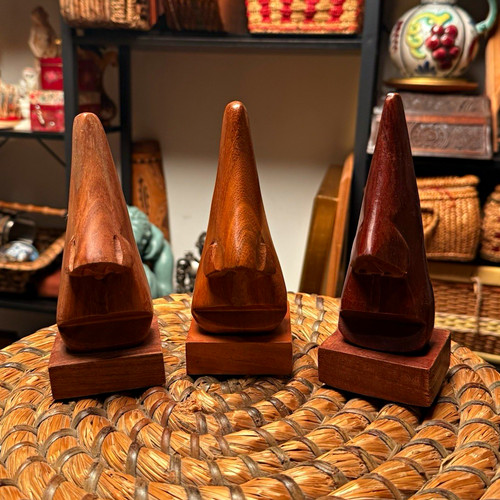 Rare vintage wooden nose - vintage,