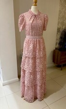Self Portrait Tiered Maxi Dress in Guipure Lace New With Tag Aus / UK 8, US 4