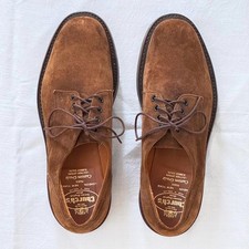 Church's Tan Suede Derby Shoes with Soft Crepe Rubber Soles