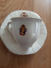 Rare Royal 1937 Coronation Cup &Saucer, King George V1, Elizabeth 1 & Elizabeth 