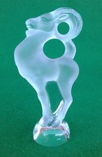 LALIQUE CRYSTAL ANTELOPE / GAZELLE / MOUNTAIN GOAT / RAM
