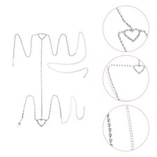 Rhinestone Leg Chain Heart
