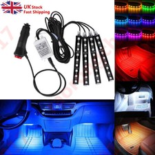 RGB Interior neon Footwell Lights For Peugeot 106 107 206 207 306 307 308 GTi