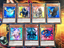 7 Card Crystal Beast Bundle: Pegasus/Cat/Ruby/Tiger (MINT) Ultra Rare Yu-Gi-Oh!