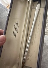 Antique Silver Bride Combined Letter Opener Dip Pen Engraved Marlborough Hotel