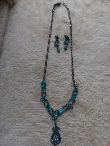Vintage j teal necklace - vintage,