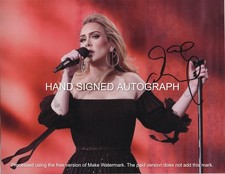 ADELE AUTOGRAPHED 8 1/2 X 11