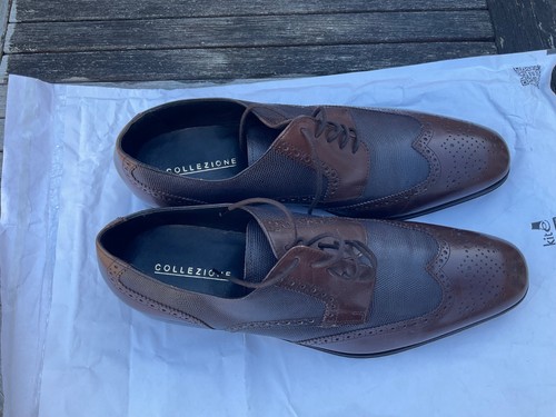 Pair leather soled - leather, shoes