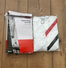 Nylon Spray Coverall with Hood COLAD WHITE Washable - Paint Spraying