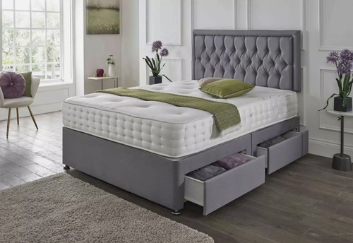 Luxury divan bed set - bed, with