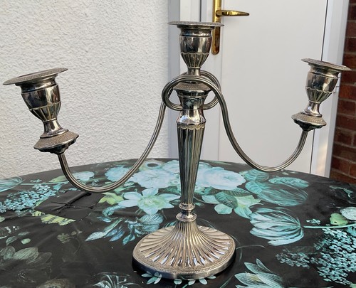 Candleabra silver candles - 3,