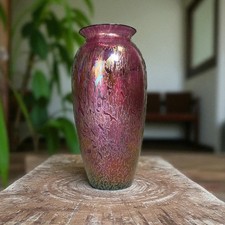 ROYAL BRIERLEY STUDIO STYLE  MICHAEL HARRIS DESIGN - IRIDESCENT GLASS VASE