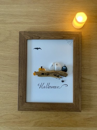 Halloween pebble art - art, –