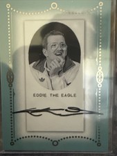 Eddie the Eagle 10/14 on-card auto 2024 Futera Vintage Multi-Sport England