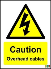  Caution Overhead Cables