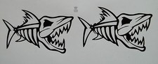 2 x 10cm Angry Fish Vinyl