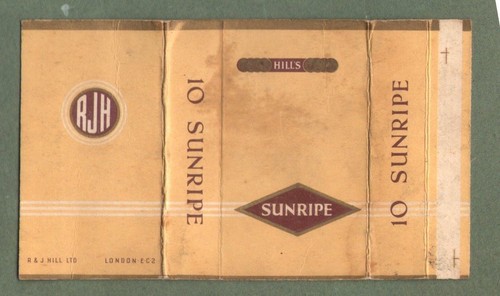 Old empty cigarette packet - old,