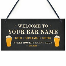 PERSONALISED Home Pub Sign
