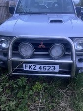 MITSUBISHI PAJERO SHOGUN V46W MK2 CHROME NUDGE BAR/ BULLBAR EXCLUDES SPOT LIGHTS
