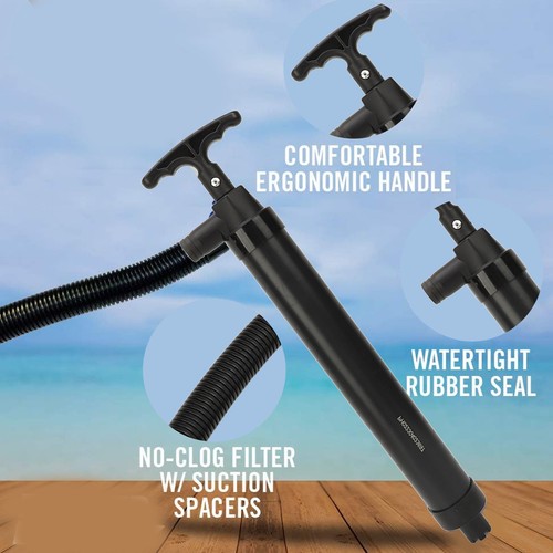 Manual bilge pump with hose - pump,