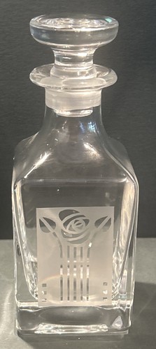 Vintage small glass decanter - vintage,