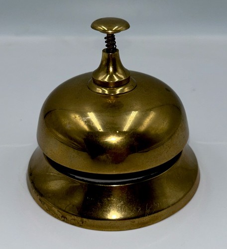 Vintage brass reception desk - vintage,