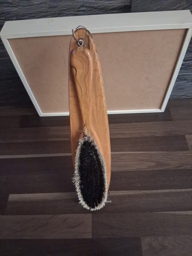 Vintage wooden clothes brush - clothes,