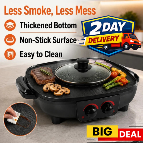 Electric hot pot bbq - in,