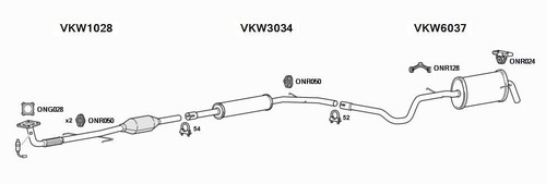 Euroflo exhaust system for - exhaust,