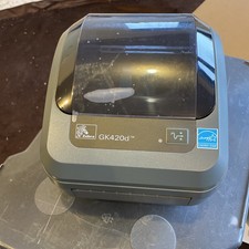 Zebra GK420d Thermal Label Printer with Power Supply USB Used Good Working Order
