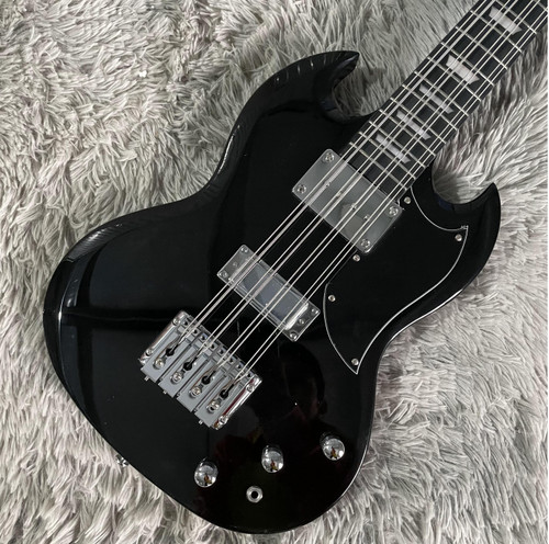 Bass guitar strings black - sg,