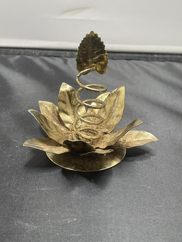 Small metal vintage candle - small,