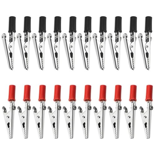 Insulated crocodile clips - crocodile, 5amp