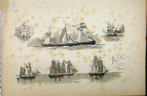 Antique old print 298 c1889 - *298,