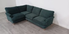 Marks and Spencer M&S Erin Green Chenille Left Hand Corner Sofa RRP £2299