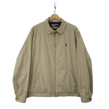 Polo Ralph Lauren Harrington Jacket XL Brown Polyester Menswear Vintage Preloved