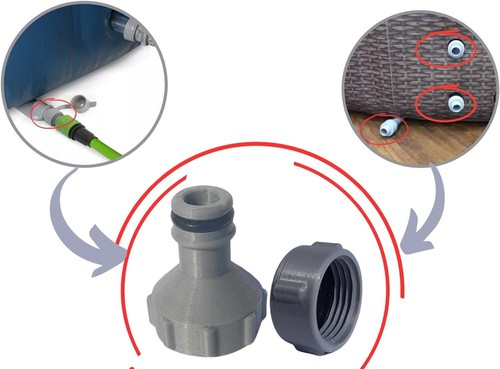 Lay spa drain - valve, adapter
