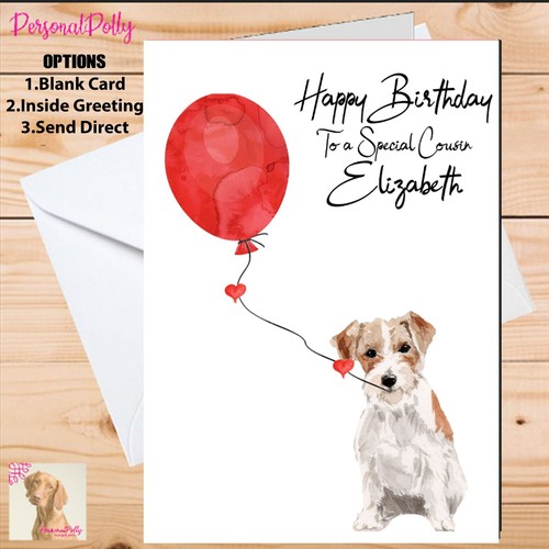 Personalised jack russell card - jack,