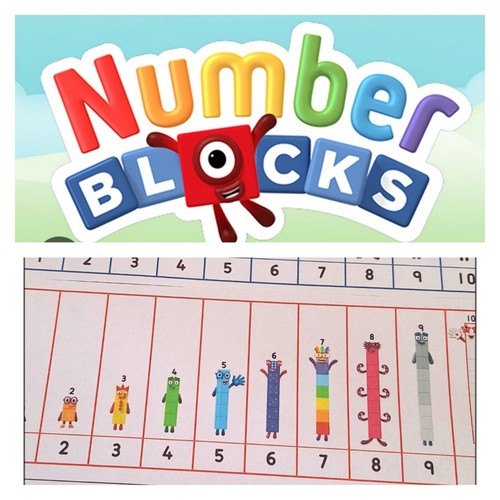 Numberblocks number lines 10 - numberblocks, 0-10