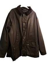  M&S Millerain Co Ltd Mens Wax Jacket/coat Black UK XXX L  Chest 52  NWOTs.