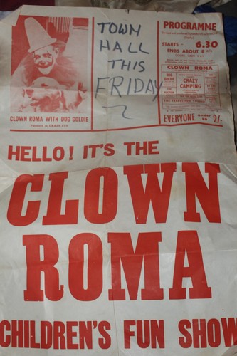 Clown roma circus poster - clown,