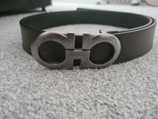 SALVATORE FERRAGAMO Men's Reversible Belt Black/Brown - 32"