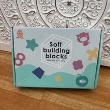 Toddler/baby toy. Soft building blocks for home learning.