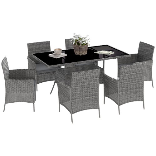 Outsunny rattan dining - rattan, set
